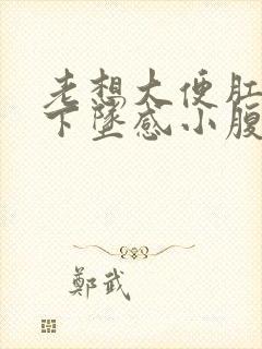 老想大便肛门有下坠感小腹胀痛