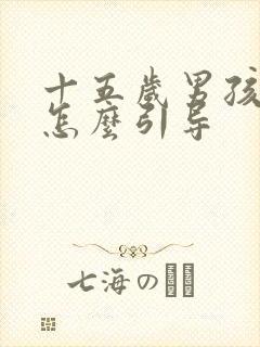 十五岁男孩叛逆怎么引导封面