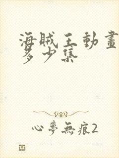 海贼王动画一共多少集封面