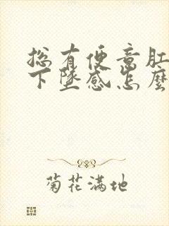 总有便意肛门有下坠感怎么回事