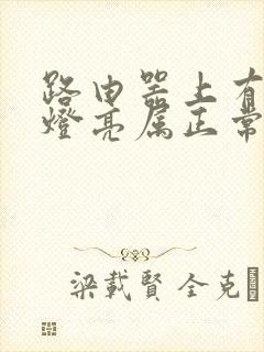 路由器上有几个灯亮属正常