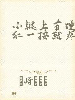 小腿上有硬块发红一按就疼