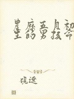 农历五月初四出生的男孩命运如何