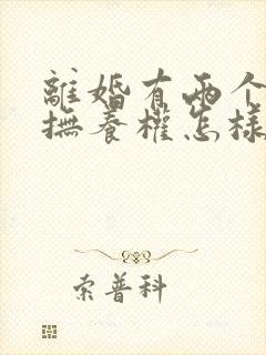 离婚有两个小孩抚养权怎样判定