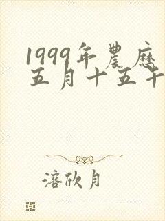1999年农历五月十五午时出生的男孩命运
