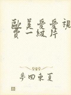 欧美爱爱视频免费一级片封面