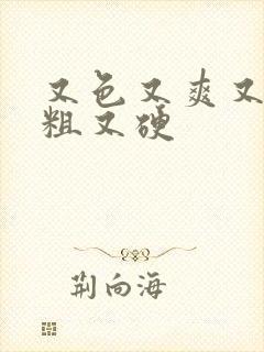 又色又爽又黄又粗又硬封面