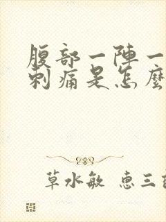 腹部一阵一阵的刺痛是怎么回事封面