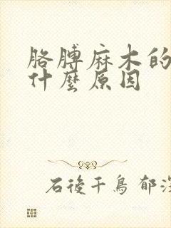 胳膊麻木的疼是什么原因