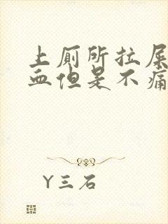 上厕所拉屎拉出血但是不痛