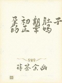 孕初期肚子胀胀的正常吗