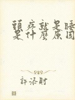 头疼就是睡不着是什么原因封面