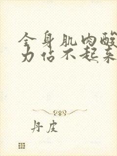 全身肌肉酸痛无力站不起来