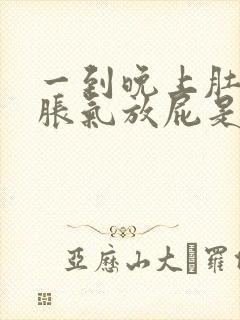 一到晚上肚子就胀气放屁是什么原因封面