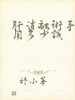 肝消融术手术费用多少钱