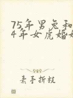 75年男兔和74年女虎婚姻运势如何