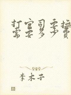 打官司要抚养权需要多少费用