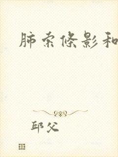 肺索条影和结节封面