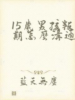 15岁男孩叛逆期怎么沟通