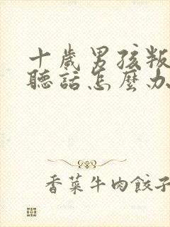 十岁男孩叛逆不听话怎么办