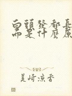 白头发都长在前面是什么原因