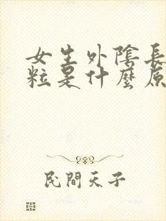 女生外阴长小肉粒是什么原因