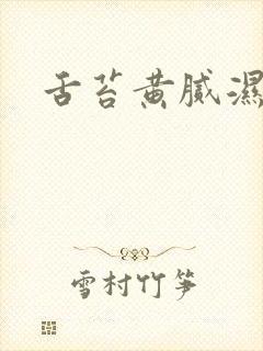 舌苔黄腻湿气重