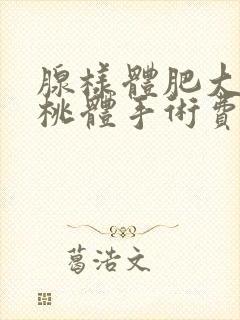 腺样体肥大和扁桃体手术费用大概多少钱