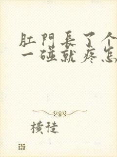 肛门长了个疙瘩一碰就疼怎么回事