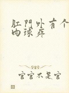 肛门外有个硬的肉球疼