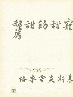 超甜的甜宠剧推荐