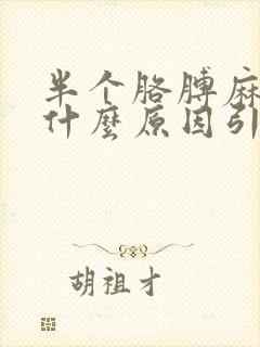 半个胳膊麻木是什么原因引起的