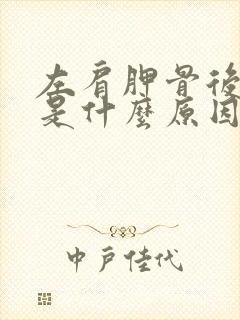 左肩胛骨后背疼是什么原因引起的