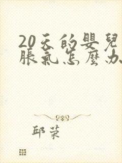 20天的婴儿肠胀气怎么办