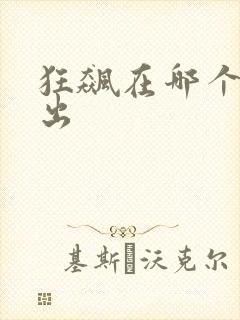 狂飙在哪个台播出