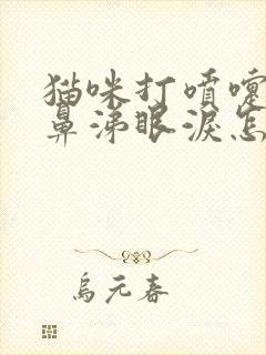 猫咪打喷嚏,流鼻涕眼泪怎么办?