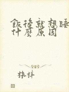 饭后就想睡觉是什么原因