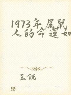 1973年属鼠人的命运如何