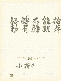 胳膊不能抬高一动肩膀就疼