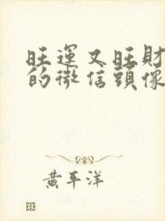 旺运又旺财属马的微信头像