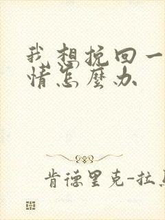 我想挽回一段感情怎么办封面