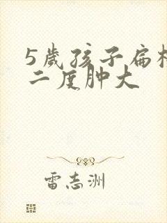 5岁孩子扁桃体二度肿大