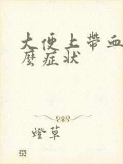 大便上带血是什么症状