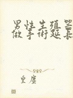 男性生殖器可以做手术延长吗