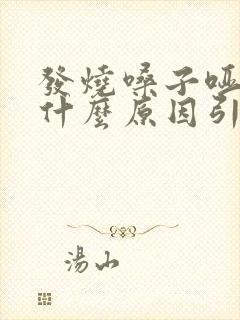 发烧嗓子哑了是什么原因引起的