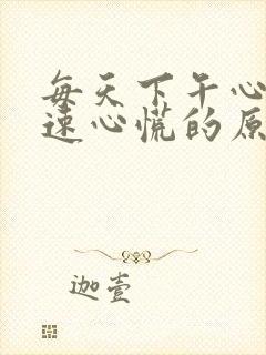 每天下午心跳加速心慌的原因