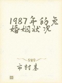 1987年的兔婚姻状况
