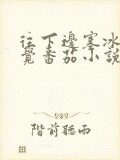 往下边塞冰棒感觉番茄小说封面