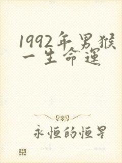 1992年男猴一生命运