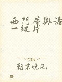 西门庆与潘金莲一级片